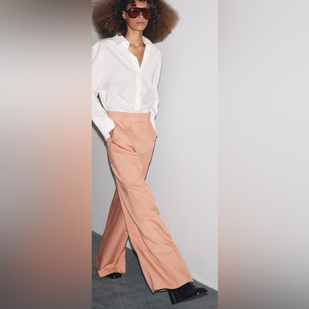 NWT Zara Blush Pink Trousers